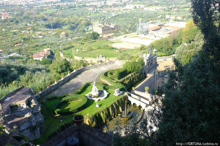 Вид сверху на Рометто Тиволи, Италия