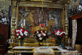 Самая главная святыня Почаевской обители – след Богородицы.