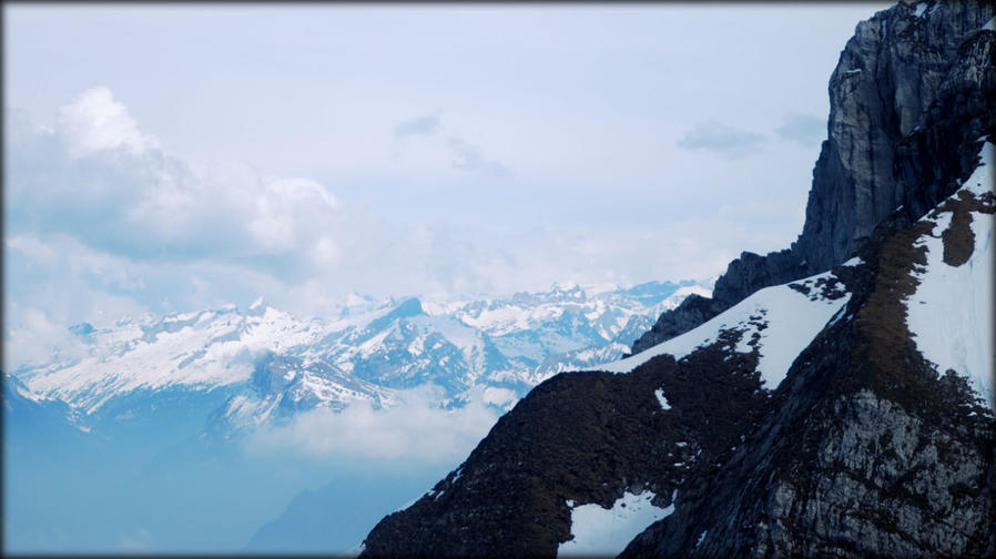 На вершине Томлисхорна Кантон Люцерн, Швейцария