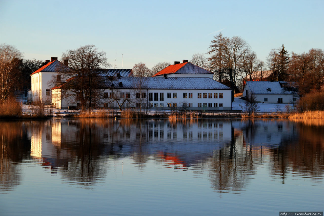 Прогулка по зимнему парку Грипсхольма Мариефред, Швеция