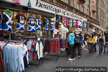 Флаг Шотландии. Фото из имнтернета Эдинбург, Великобритания