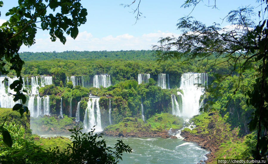 Место где Верхняя Игуасу превращается в Нижнюю Игуасу Игуасу национальный парк (Бразилия), Бразилия