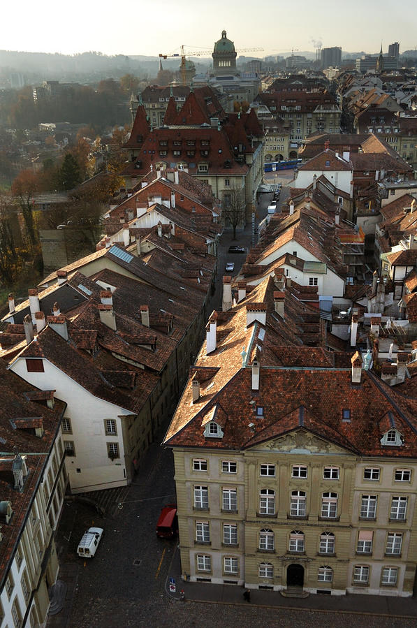 Вид с Мюнстера на старый город Берн, Швейцария