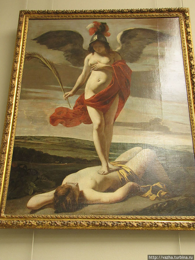 Ангел забирает душу умершего в рай. Париж, Франция