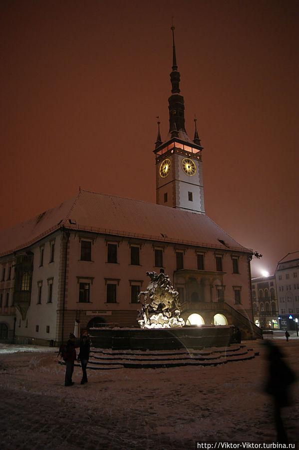 Ночной Оломоуц Оломоуц, Чехия