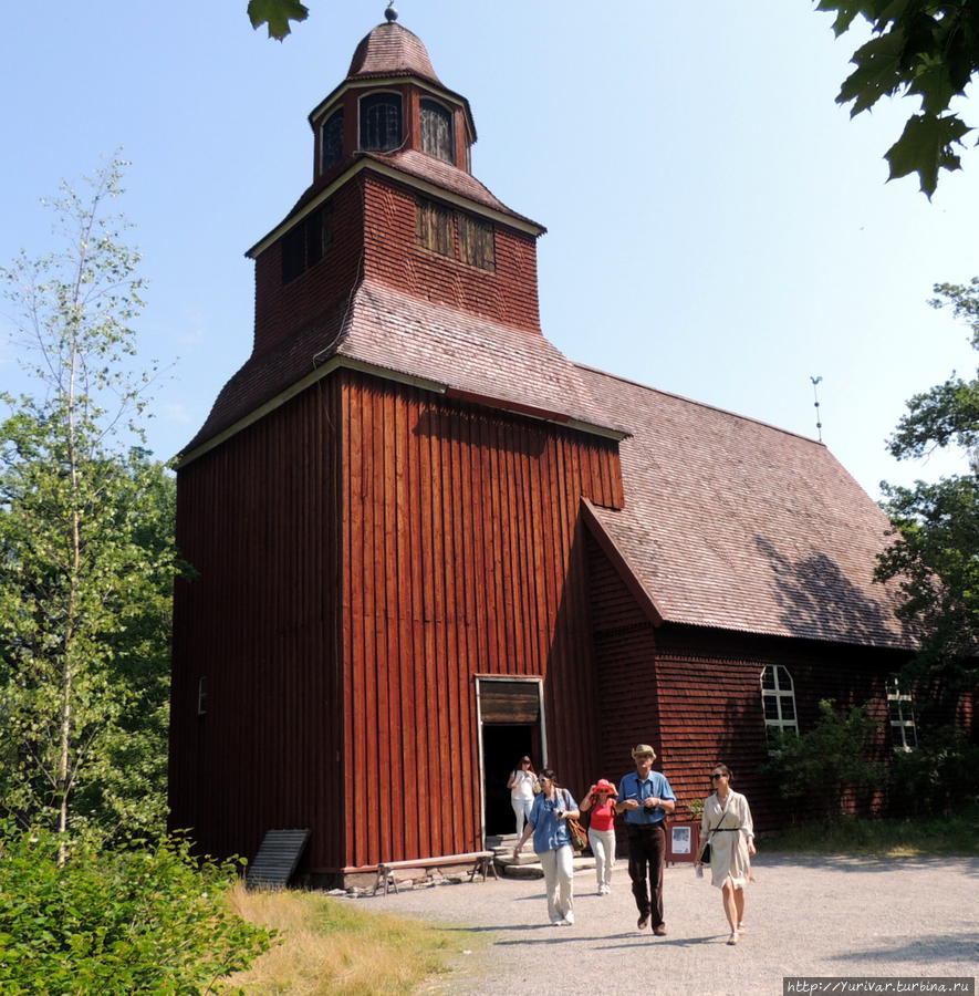 Церковь в шведском селе Стокгольм, Швеция