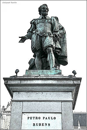 Памятник великому Рубенсу...
*