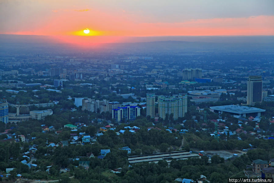 Кок-Тобе смотровая площадка Алматы
