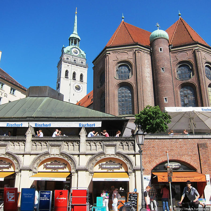 Немецкий рынок и Английский сад Мюнхен, Германия