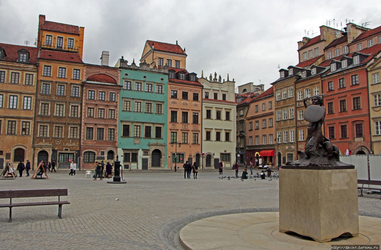 Варшавская русалка Варшава, Польша