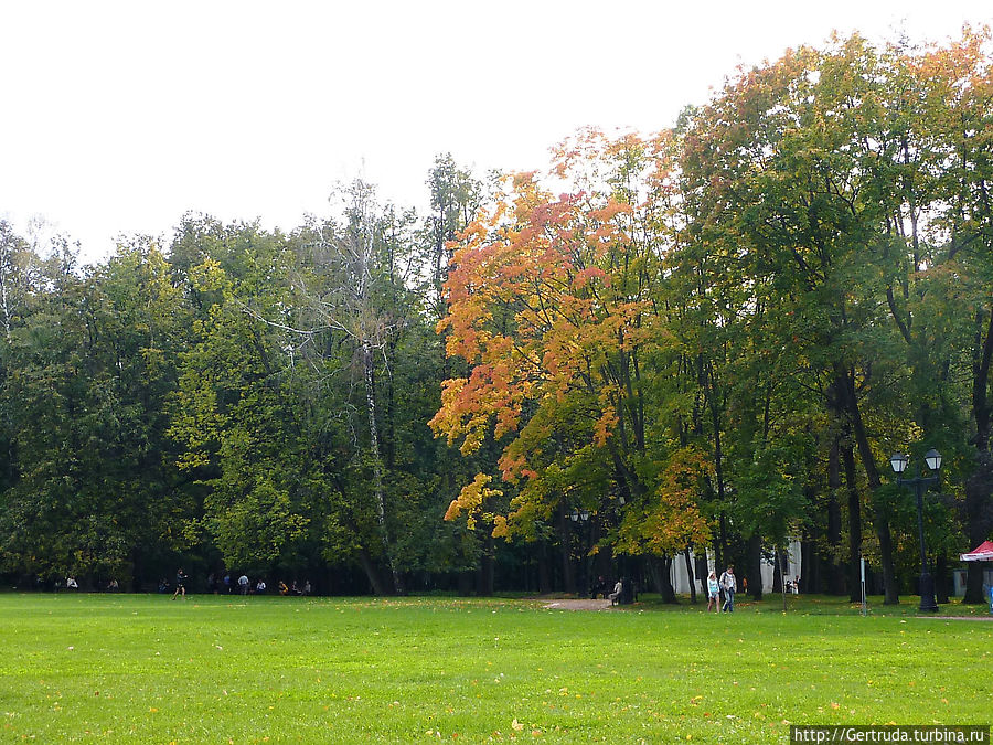 Начало золотой осень в парке Начало золотой осень в парке