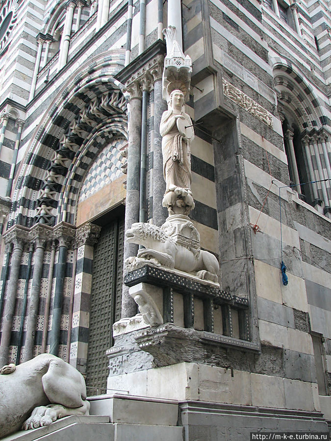 Элемент собора Генуя, Италия
