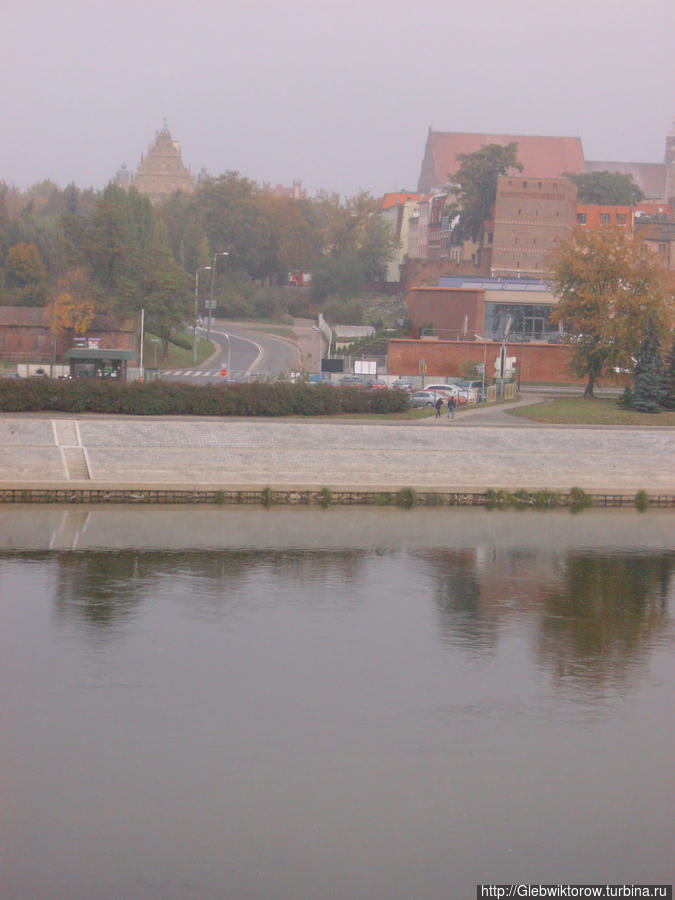 Река Висла в Торуне Торунь, Польша