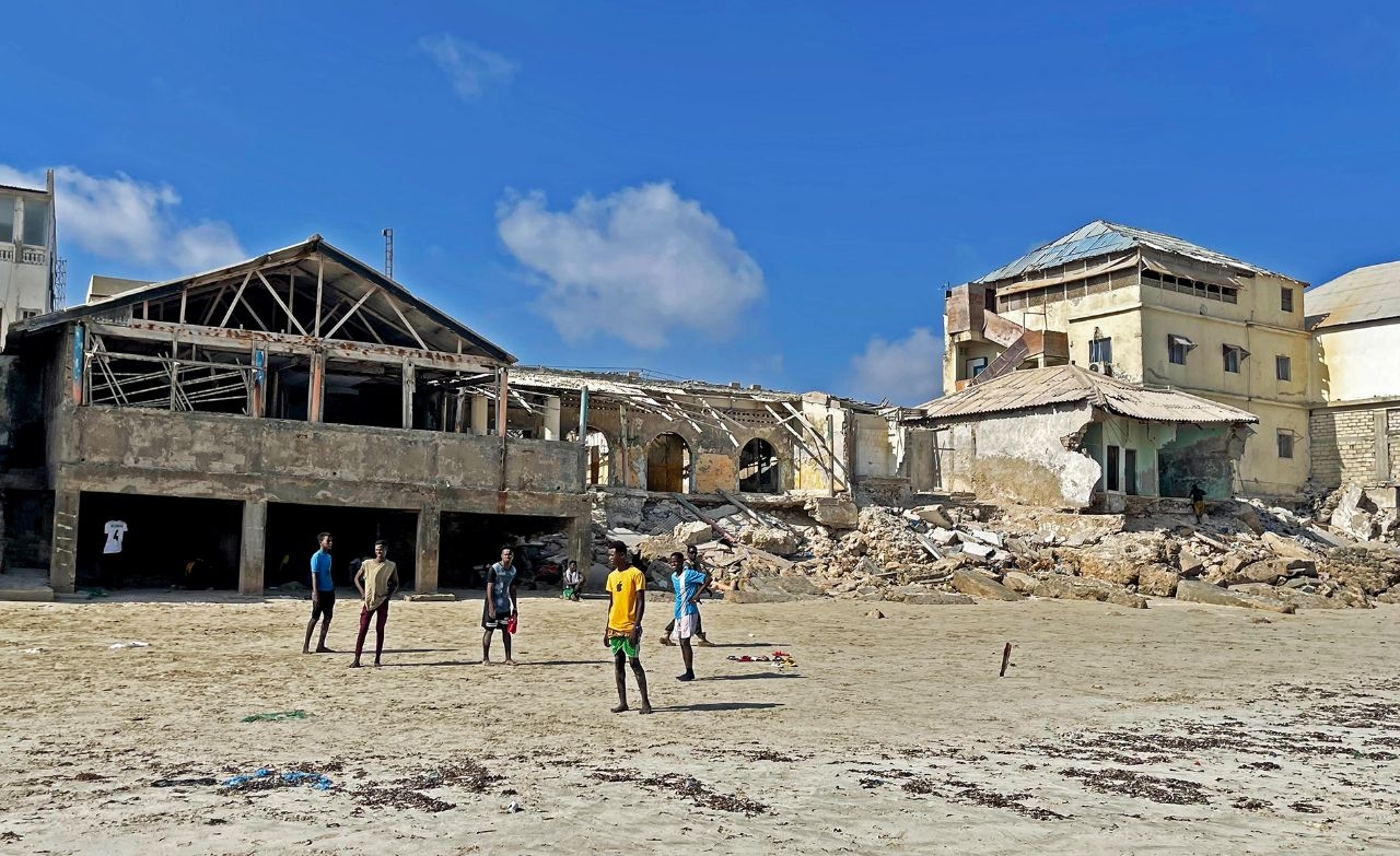 City beach Liido in Mogadishu. Friday (non-working day)