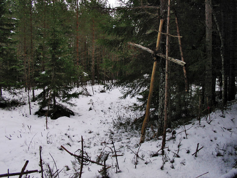 Гора крестов зимой Уезд Хийумаа, Эстония