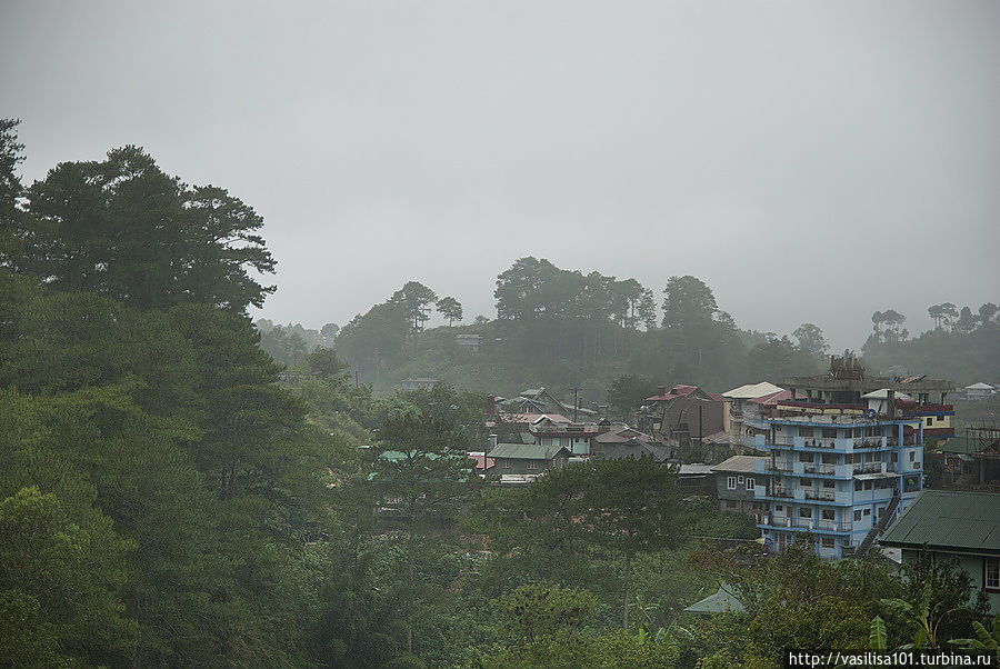 Дождь в Сагаде и виды по дороге в Багио Сагада, Филиппины