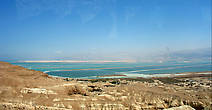 Мертвое море. На том берегу в тумане — Иордания