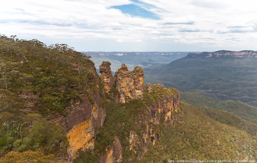 Blue mountains легенда о трех сестрах Блу-Маунтинс Национальный Парк, Австралия