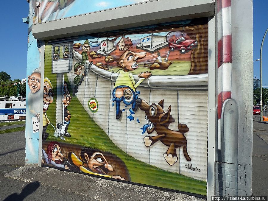 Берлинская стена, как объект стрит-арта Берлин, Германия