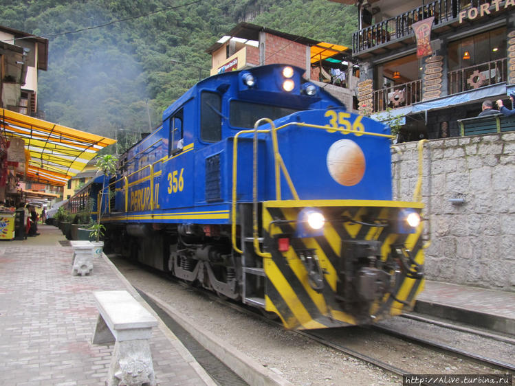 Поезд компании Перу-Рэйл