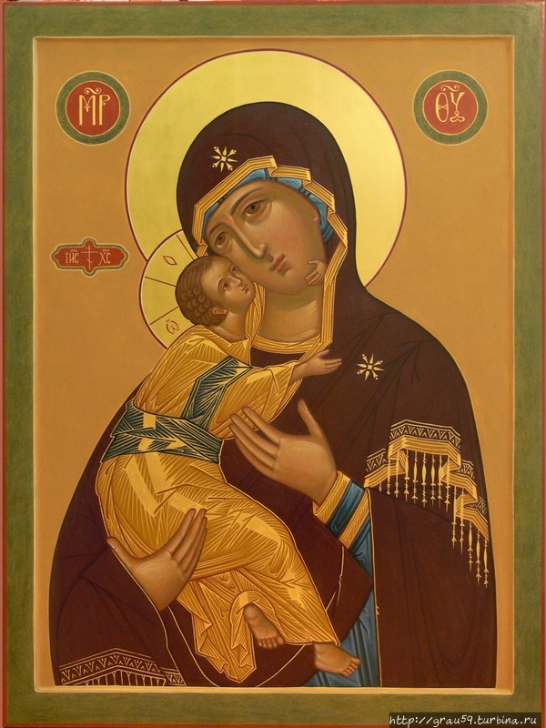 Икона Владимирской Божьей Матери ( из Интернета) Москва, Россия