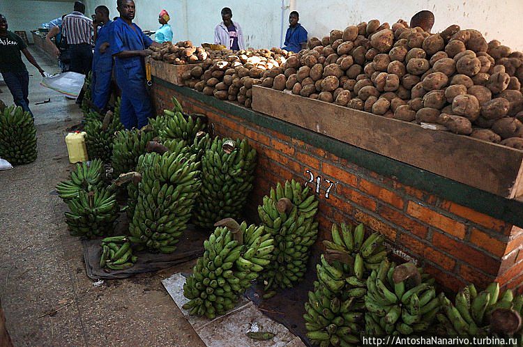 Бананы и картошка Руанда