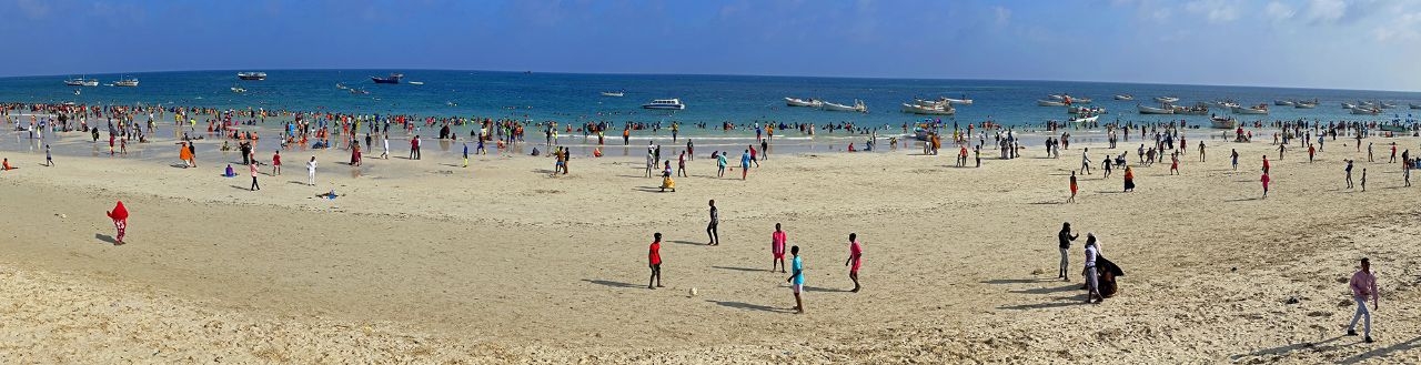 City beach Liido in Mogadishu. Friday (non-working day)