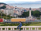 Вид на Лиссабон из парка Эдуарда V