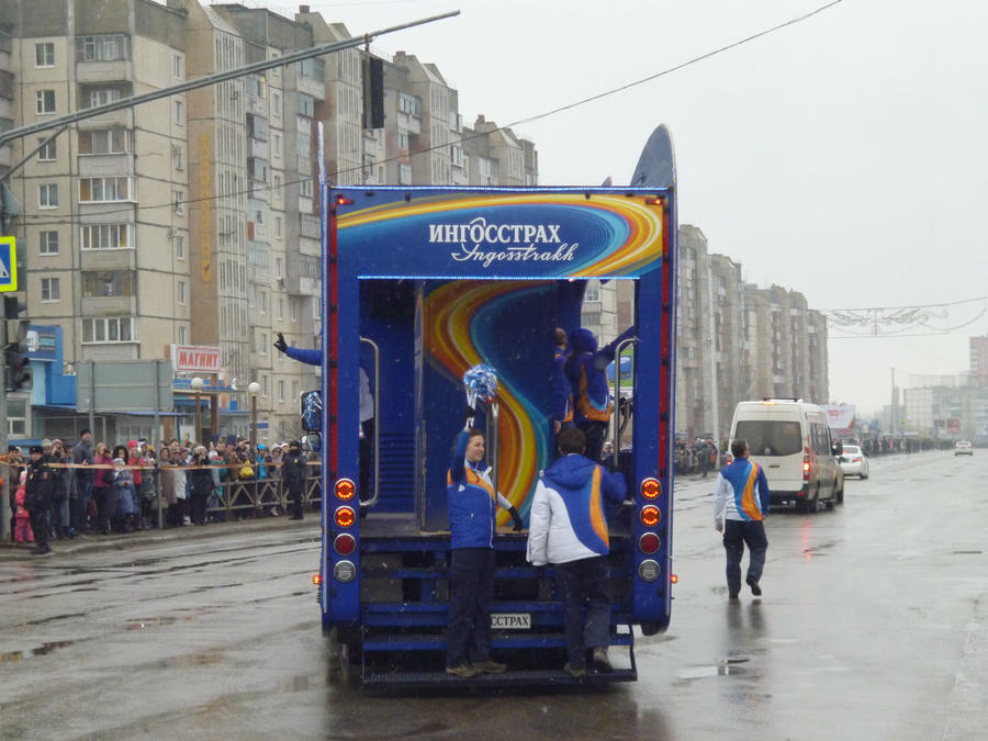 Олимпийский Огонь в родном городе Липецк, Россия Олимпийский Огонь в родном городе Липецк, Россия