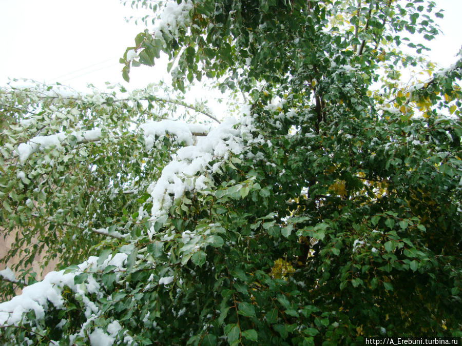 Первый снег. 06.10.2013 Джермук, Армения