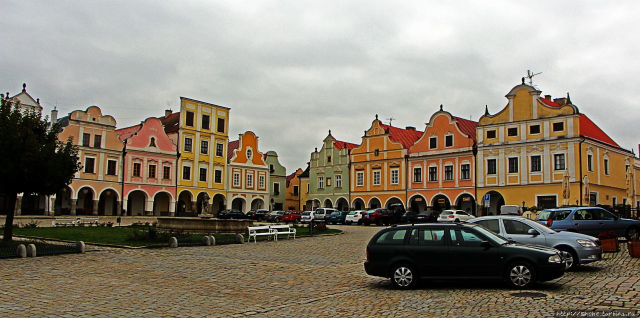 Тельч и площадь, претендующая на звание красивейшей в Чехии Телч, Чехия