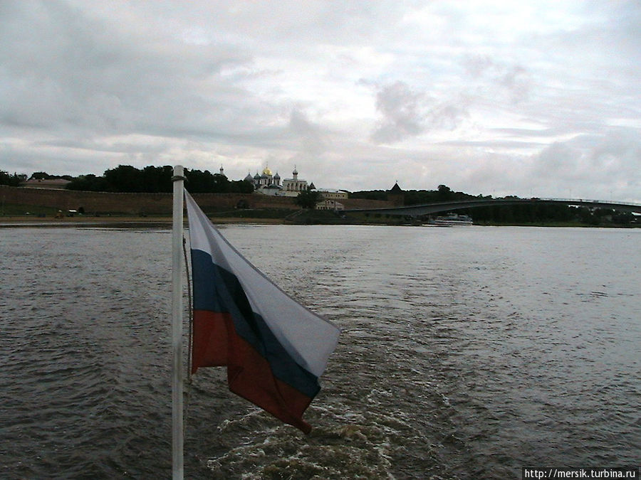 Озеро Ильмень и река Волхов Великий Новгород, Россия