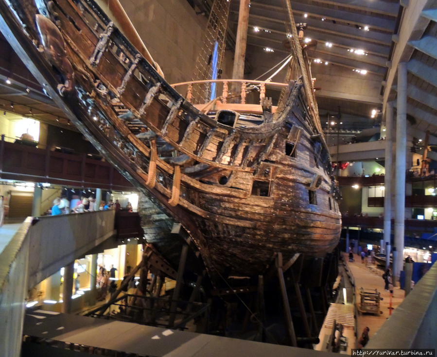 Вот такой мощный бушприт у корабля Vasa Стокгольм, Швеция