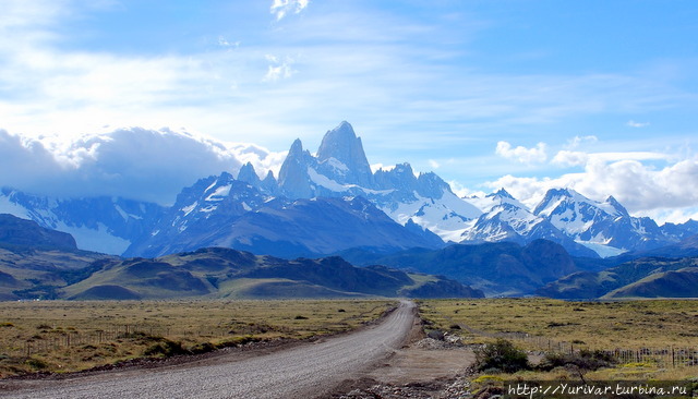 Трек к неприступному пику Фитц Рой в Патагонии Эль-Чальтен, Аргентина