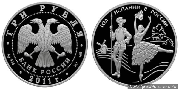 Россия на монетах других стран. Гала — русская муза Дали Испания