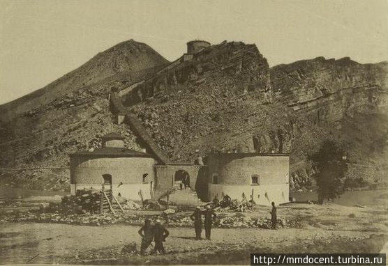 Так крепость выглядела в 19 веке Ботлих, Россия