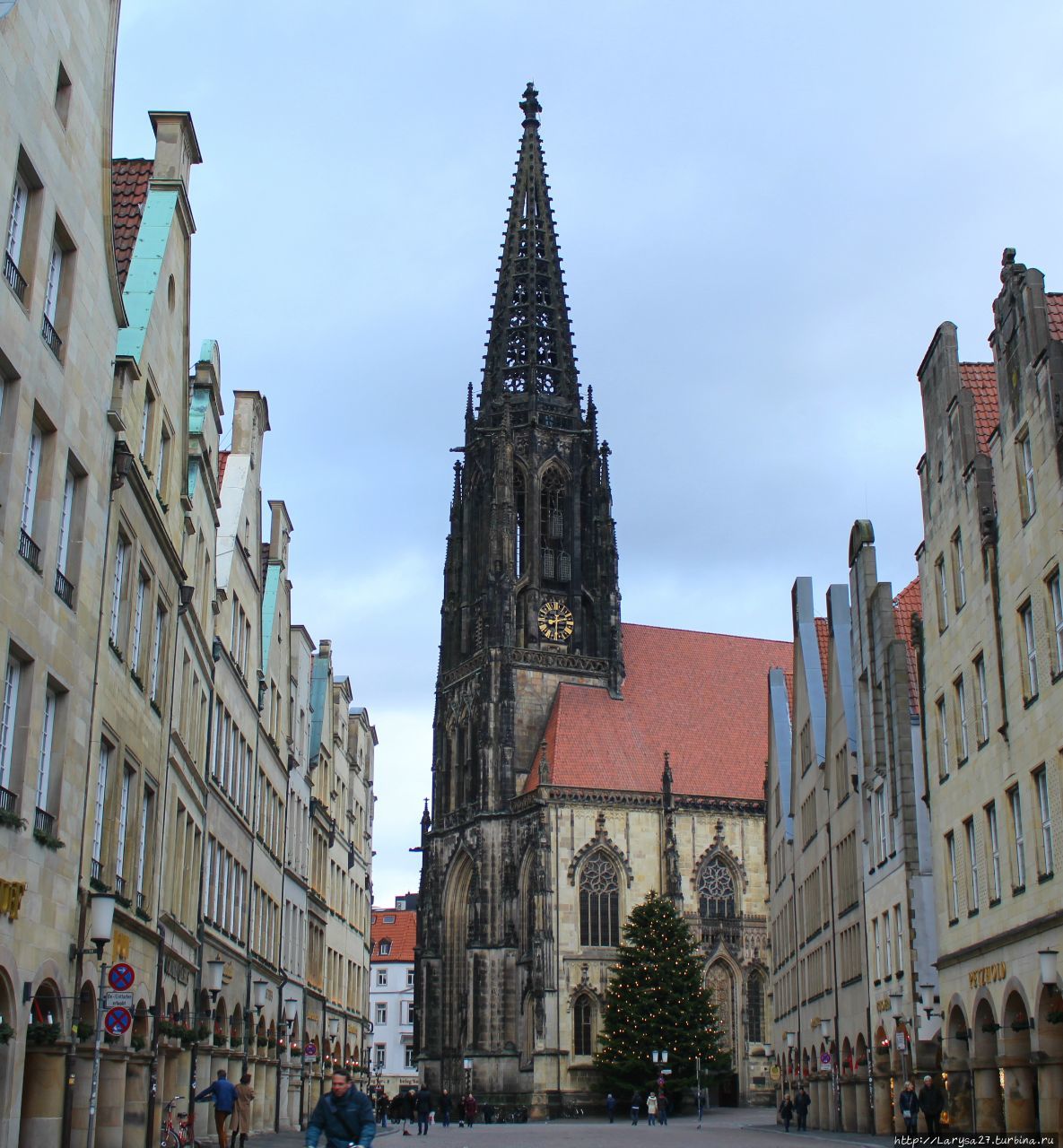 Церковь Св. Ламберта со стороны Принципальмаркта Мюнстер, Германия