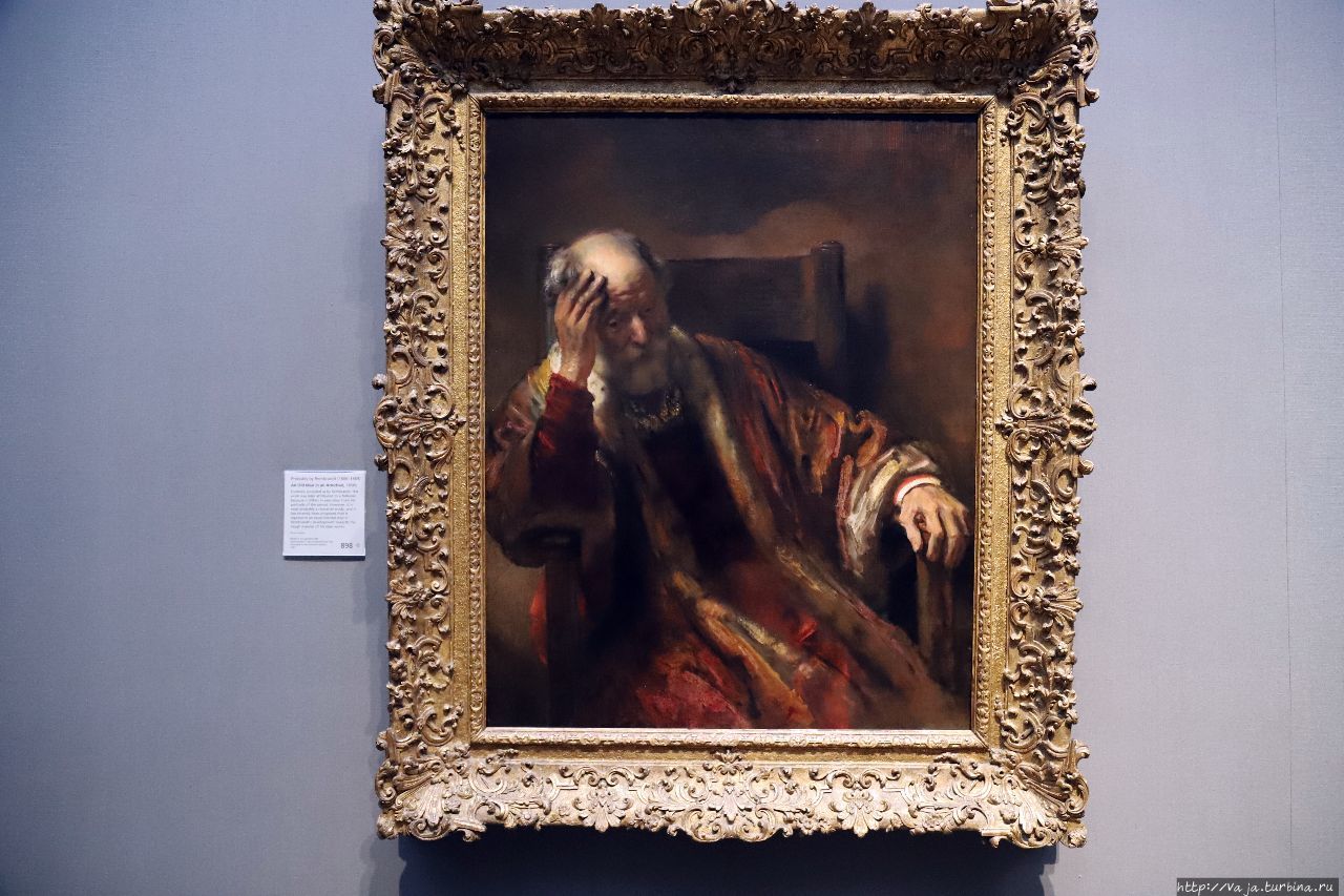 Рембрандт ван Рейн. Мужчина сидящий в кресле Лондон, Великобритания