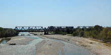 Железнодорожный мост через реку Хыпста.