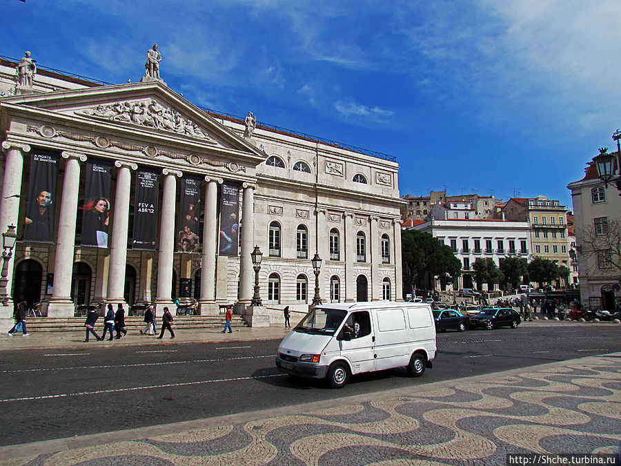 Главная площадь Португалии — площадь Россио в Лиссабоне Лиссабон, Португалия