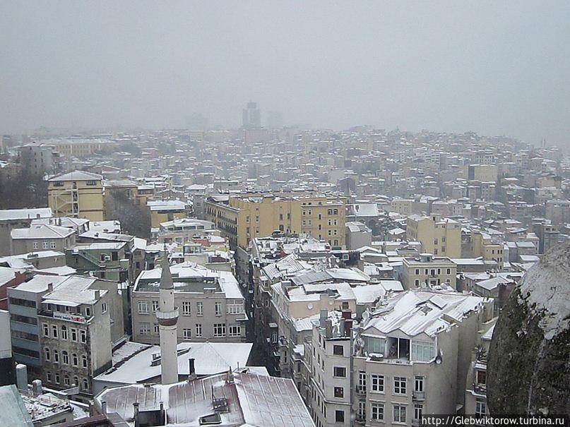 Январский Стамбул. Галатская башня. Стамбул, Турция