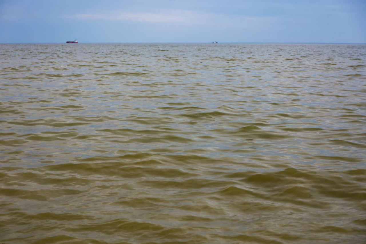 На самом деле, Азовское море выглядит так. Таганрог, Россия