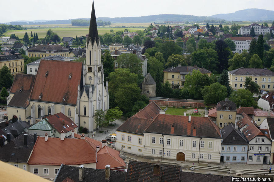 Окрестности Мелька с террасы монастыря Мельк, Австрия