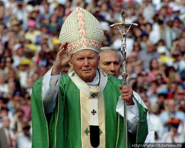 Иоанн Павел II  (из Интернета) Кёльн, Германия
