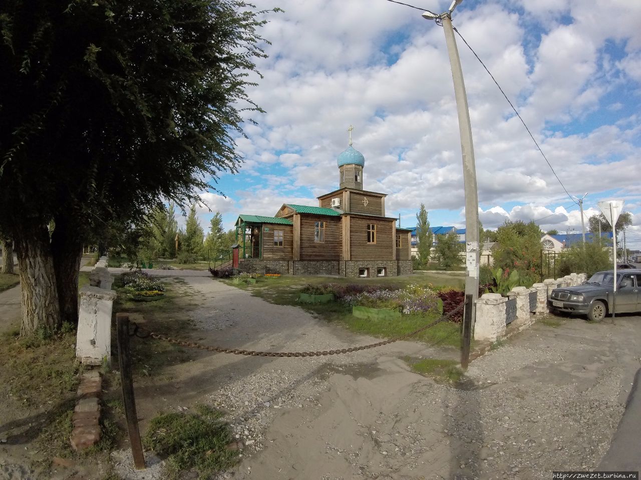 Соль-Илецк, церковь возле тюрьмы Черный дельфин Аральск, Казахстан