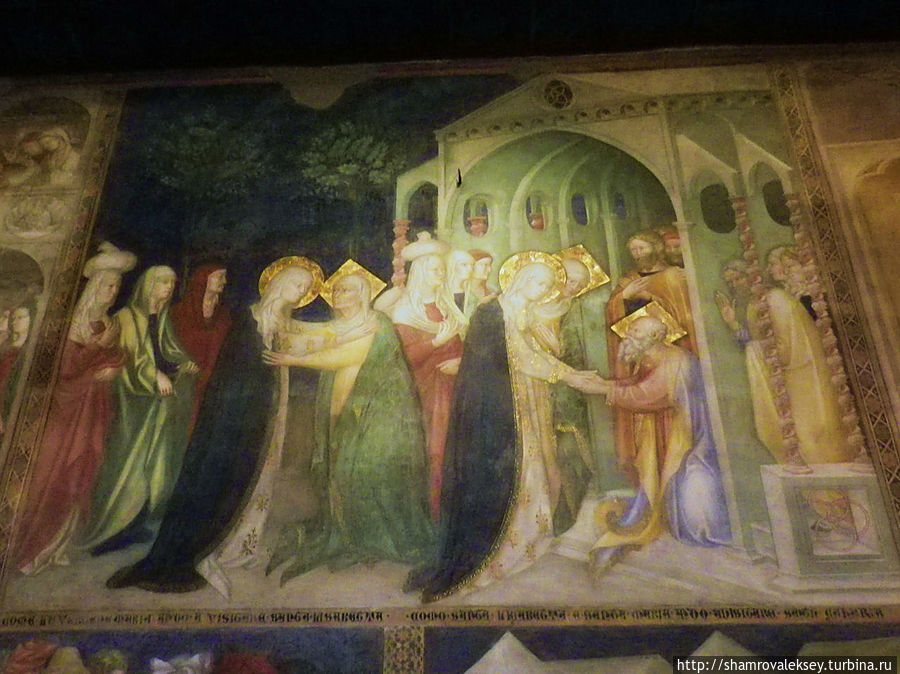 Урбино. Фрески часовни святого Иоанна Крестителя