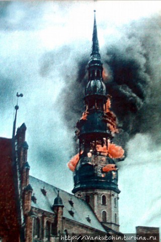 Пожар на колокольне церкв