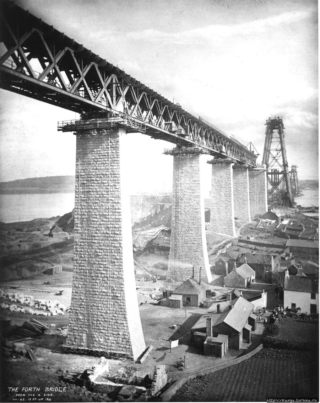 Строительство Форт-Бридж (Forth Bridge) в Эдинбурге. Фото из интернета Эдинбург, Великобритания
