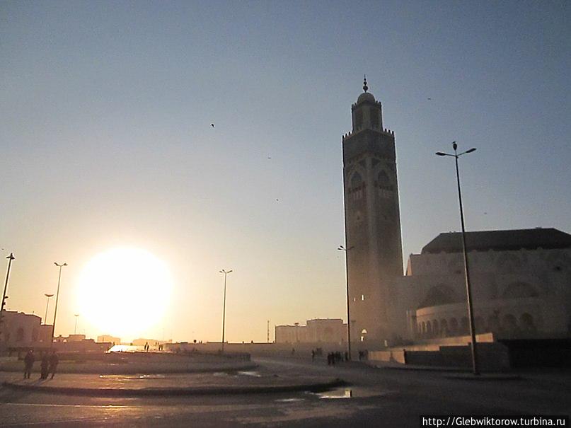 Касабланка. Январский закат. Касабланка, Марокко