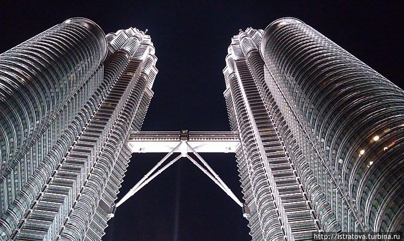 Знаменитые башни-близнецы — Petronas Towers Куала-Лумпур, Малайзия